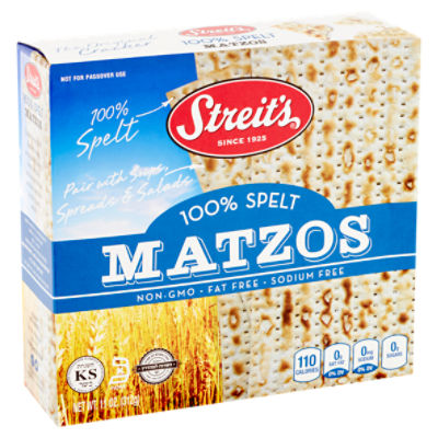 Streit's 100 Spelt Matzos, 11 oz