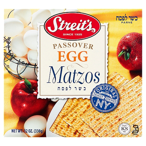 Streit's Passover Egg Matzos, 12 oz