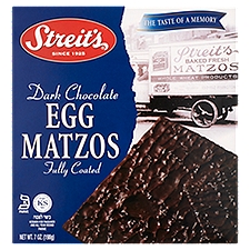 Streit's Dark Chocolate Egg Matzos, 7 oz, 7 Ounce