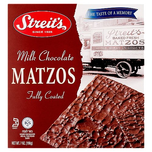 Streit's Milk Chocolate Matzos, 7 oz