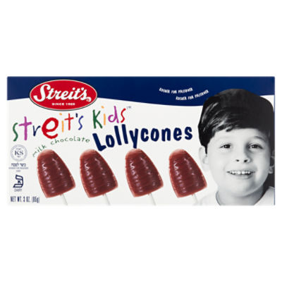 Streit's Streit's Kids Milk Chocolate Lollycones, 3 oz