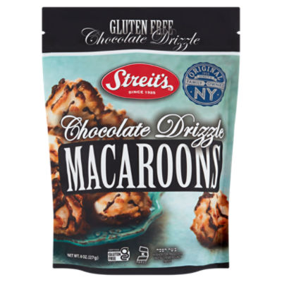 Streit's Gluten Free Chocolate Drizzle Macaroons, 8 oz