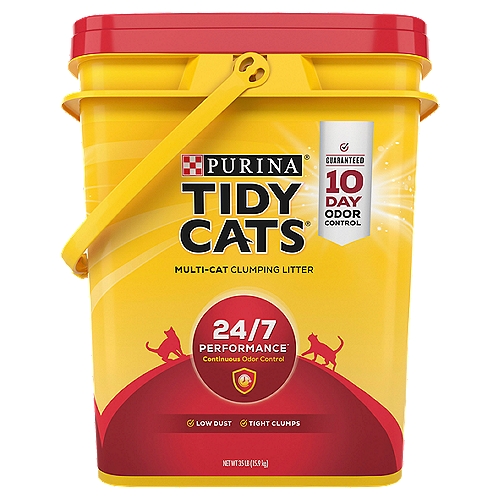 Purina Tidy Cats 24/7 Performance Multi-Cat Clumping Litter, 35 lb