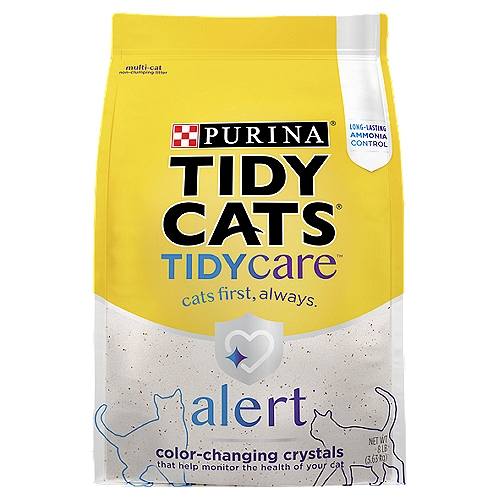 Purina Tidy Cats Tidy Care Alert Multi-Cat Non-Clumping Litter, 8 lb