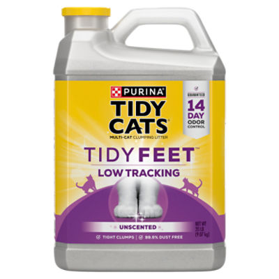 Purina Tidy Cats Tidy Feet Clumping Low Tracking Cat Litter  With Odor Control - Unscented