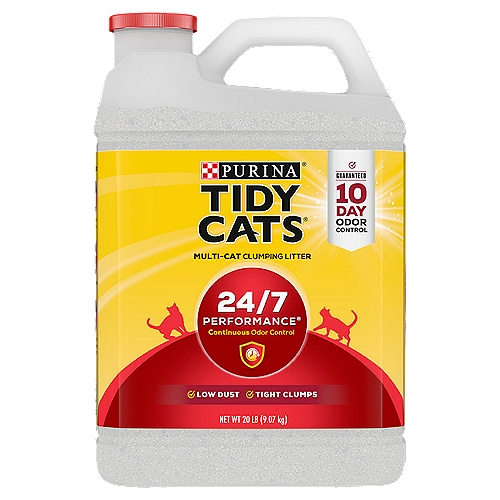 Purina Tidy Cats Clumping Cat Litter, 24/7 Performance Multi Cat Litter - 20 lb. Jug