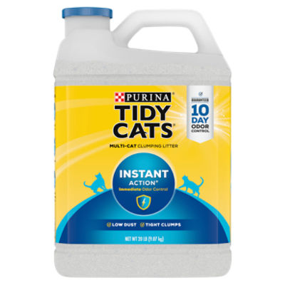 Purina Tidy Cats Clumping Cat Litter, Instant Action Multi Cat Litter - 20 lb. Jug, 20 Pound