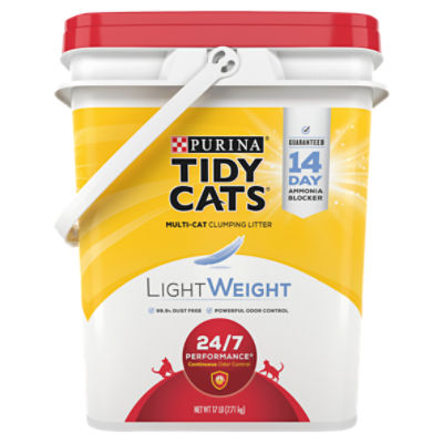 Purina Tidy Cats 24/7 Performance Light Weight Multi-Cat Clumping Litter, 17 lb, 272 Ounce