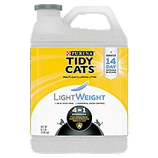 Purina Tidy Cats Light Weight 4-in-1 Strength Low Dust Clumping Cat Litter - 8.5 lb. Jug