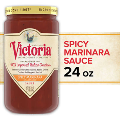 Victoria Spicy Marinara Sauce, 24 oz