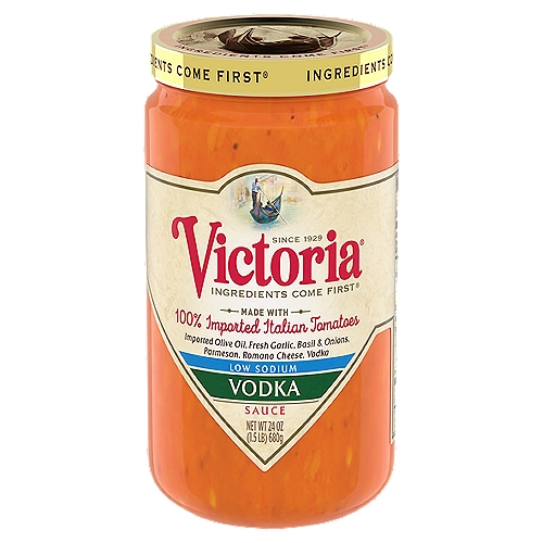 Victoria Low Sodium Vodka Sauce, 24 oz