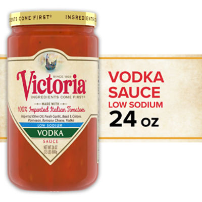 Victoria Low Sodium Vodka Sauce, 24 oz, 25 Ounce