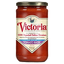 Victoria Low Sodium Tomato Basil Sauce, 24 oz