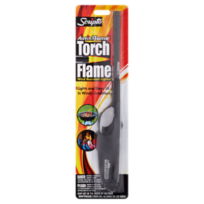Scripto Aim 'n Flame II Torch Flame Wind Resistant Lighter, 1 Each