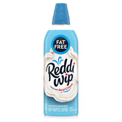 Reddi Wip Fat Free Whipped Topping Made with Real Cream, 6.5 ounce Spray Can, 6.5 Ounce