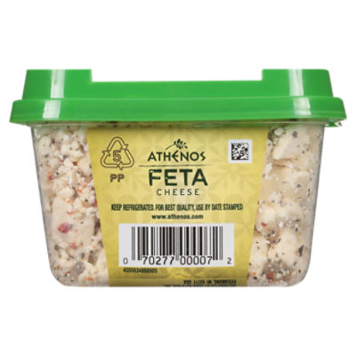 Athenos Tomato Basil Crumbled Feta Cheese 6 oz Tub The Fresh