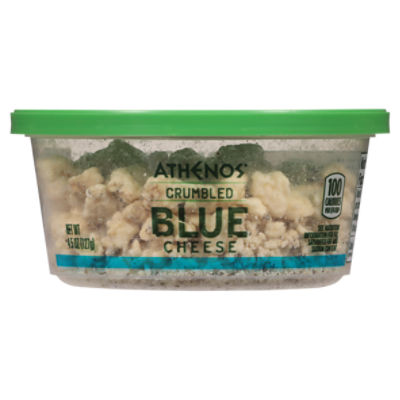 Athenos Crumbled Blue Cheese, 4.5 oz Tub