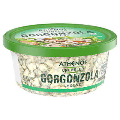 Athenos Crumbled Gorgonzola Cheese, 4.5 oz Tub