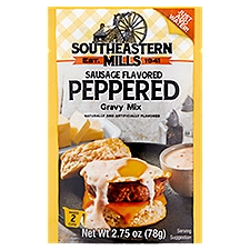 Southeastern Mills Sausage Flavored Peppered, Gravy Mix, 2.75 Ounce