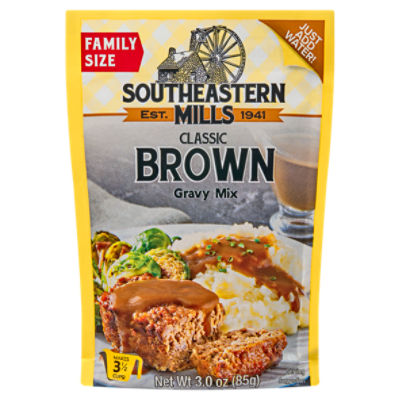 Southeastern Mills Classic Brown Gravy Mix Family Size, 3.0 oz