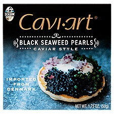 Cavi·Art Caviar Style, Black Seaweed Pearls, 1.75 Ounce
