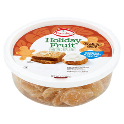 Paradise Holiday Fruit Crystallized Ginger, 4 oz