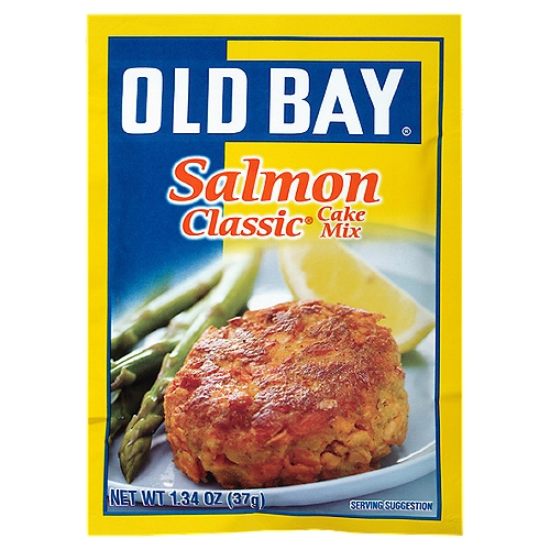 Old Bay Salmon Classic Cake Mix, 1.34 oz
Since 1939, OLD BAY® has been treating taste buds in the mid-Atlantic and beyond -- spicing up seafood, chicken, snacks, and more. The iconic all-purpose seasoning has an expanded flavor portfolio with this seasoning blend featuring herbs like basil and thyme, and bread crumbs to create mouthwatering salmon cakes.