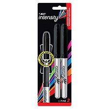 BIC Intensity Fine Permanent Marker, 2 count, 2 Each
