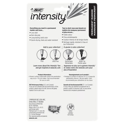 BIC® Intensity Ultra Fine Permanent Markers - Assorted, 12 pk - Fry's Food  Stores