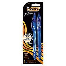 BIC Gel-ocity 0.7 mm Medium Gel Pens, 2 count