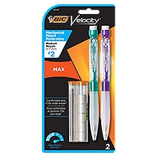 BIC Velocity Max Medium 0.7 mm Mechanical Pencil, 2 count, 2 Each
