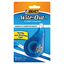 BIC  Wite-Out 1/6 in. x 39.3 ft., Correction Tape, 1 Each