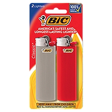 BIC Classic Lighters, 2 count