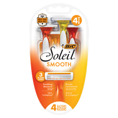 BIC Soleil Smooth Razors, 4 count, 4 Each