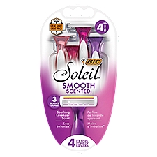 BIC Soleil Twilight 3 Blades Women's Disposable Razor, 4 count