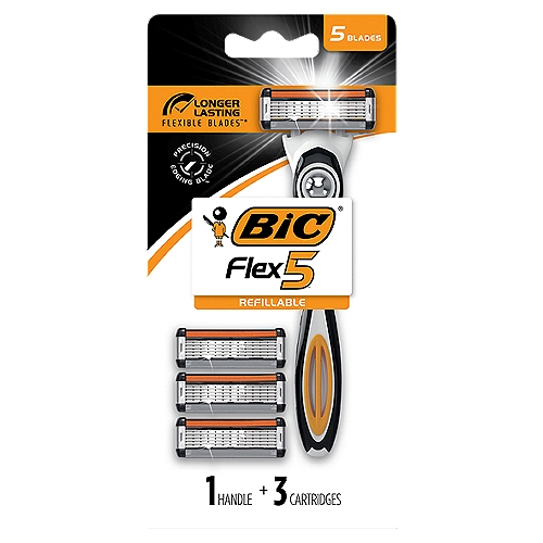 Bic Flex 5 Refillable Blades, 5 count