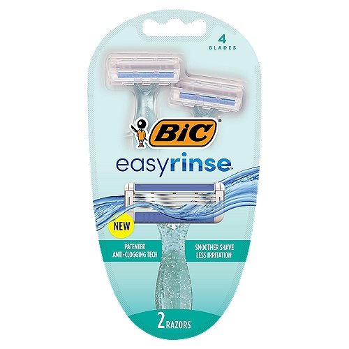Patented anti-clogging tech for a smoother shave with less irritation*n*vs BIC® Silky Touch®