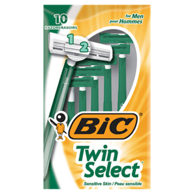 BIC Sensitive 2 Disposable Razors for Men With 2 Blades for