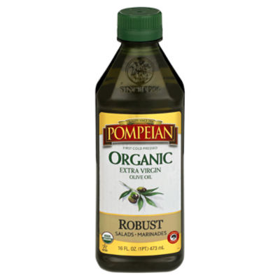 Pompeian Organic Robust Extra Virgin Olive Oil, 16 fl oz