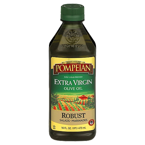 Pompeian Robust Imported Extra Virgin Olive Oil, 16 fl oz