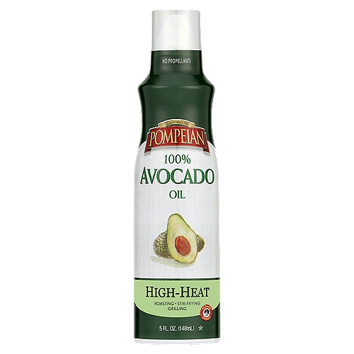 Pompeian 100% Avocado Oil Non-Stick Cooking Spray, 5 fl oz