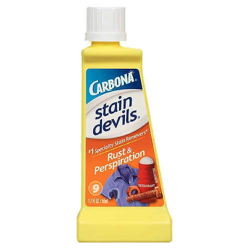 Carbona Stain Devils 9 Rust & Perspiration Stain Removers, 1.7 fl oz