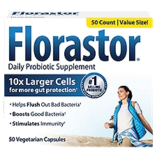 Florastor Daily Probiotic Supplement for Men and Women (250 mg; 50 Capsules)