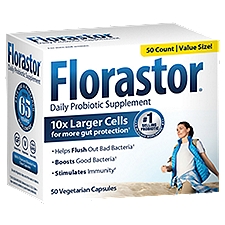Florastor Daily Probiotic Supplement for Men and Women (250 mg; 50 Capsules)