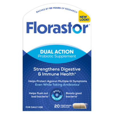 Florastor Daily Probiotic Supplement for Men and Women (250 mg; 20 Capsules)