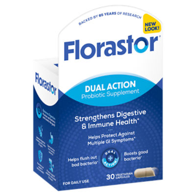 Florastor Daily Probiotic Supplement for Men and Women (250 mg; 30 Capsules)