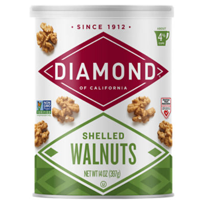 Diamond of California Shelled Walnuts, 14 oz