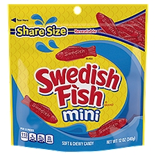 SWEDISH FISH Mini Soft & Chewy Candy, Share Size, 12 oz