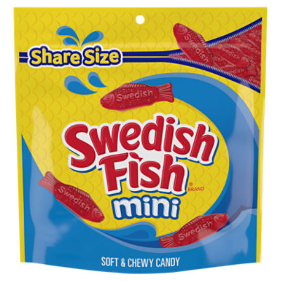 SWEDISH FISH Mini Soft & Chewy Candy, Share Size, 12 oz