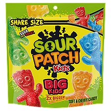 SOUR PATCH KIDS Big Kids Soft & Chewy Candy, Share Size, 12 oz, 12 Ounce